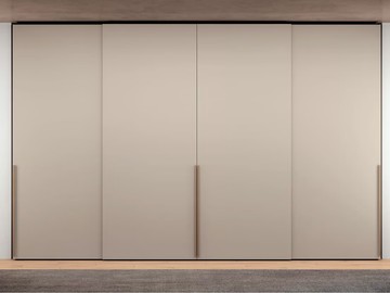BARRET - Melamine-faced chipboard wardrobe with sliding doors by Febal Casa - view 2